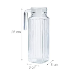 Relaxdays Saftkrug Glas 1 L -Qualitätsladen Für Geschirr 7cdc77ae726738cd7a2f8faaaa751918