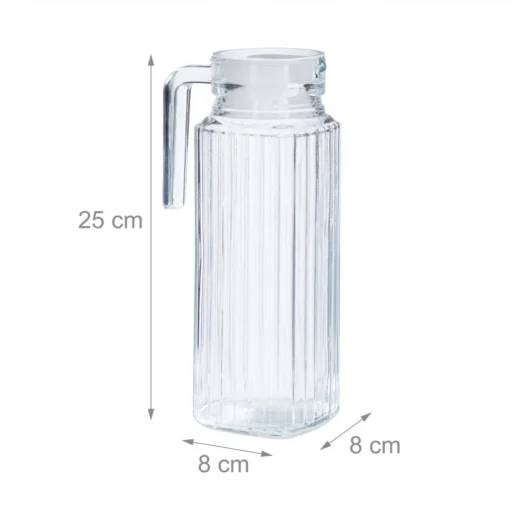 Relaxdays Saftkrug Glas 1 L – Bild 4