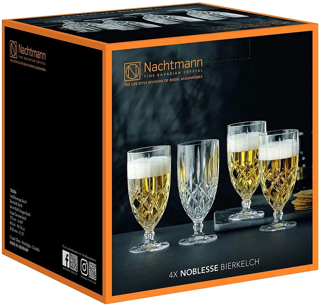 Nachtmann Noblesse Bierkelch 425 Ml, Klar (4er Pack) 4 Nachtmann Noblesse Bierkelch 425 Ml, Klar (4er Pack) – Bild 4