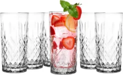 Konzept 11 Trinkgläser Set 12er 300 Ml Wassergläser Glas Transparent Spülmaschinengeeignet