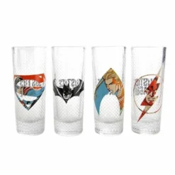 Justice League Gläser 4er-Set DC Comics
