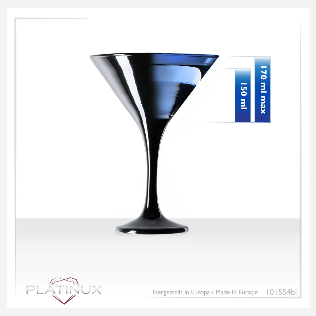 Schwarze Martini Gläser 150ml Set 6-Teilig Aus Glas Cocktailgläser 4 Schwarze Martini Gläser 150ml Set 6-Teilig Aus Glas Cocktailgläser – Bild 4
