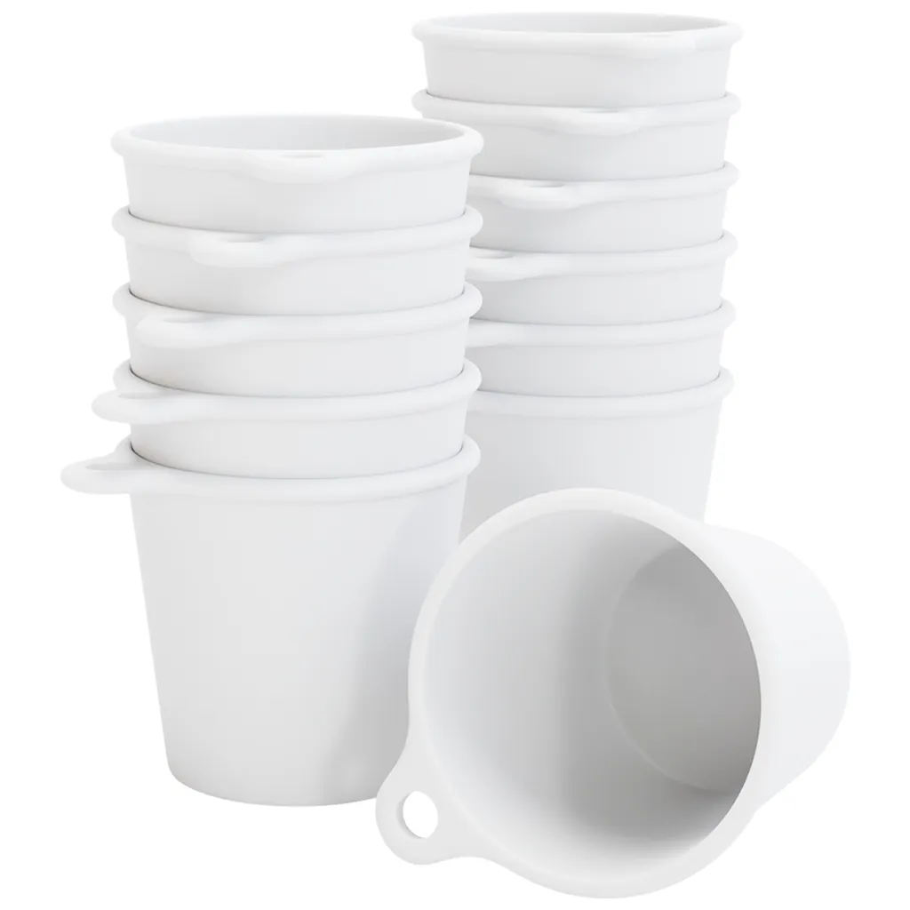 SoPro 12x Schnapsbecher Plastik 4 Cl Wiederverwendbar - Shotgläser 40 Milliliter Weiß - Mehrweg Schnapsglas Zum Umhängen 1 SoPro 12x Schnapsbecher Plastik 4 Cl Wiederverwendbar - Shotgläser 40 Milliliter Weiß - Mehrweg Schnapsglas Zum Umhängen