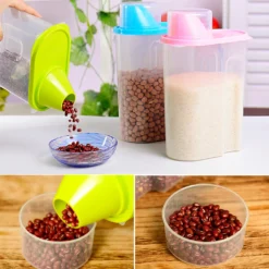Vorratsdosen Set Mit Deckel, Aufbewahrungsbox Küche, Frischhaltedosen 2.5L & 1.9L BPA-frei Luftdicht Vorratsbehälter Mit Messbecher Kunststoff Schüttdosen Für Mehl Müsli (2 Stück) 12 Vorratsdosen Set Mit Deckel, Aufbewahrungsbox Küche, Frischhaltedosen 2.5L & 1.9L BPA-frei Luftdicht Vorratsbehälter Mit Messbecher Kunststoff Schüttdosen Für Mehl Müsli (2 Stück) -Qualitätsladen Für Geschirr 7f823ff62c7690beeb0f4c745e70dbdb