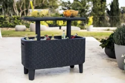 Keter Garden Bar 2in1 Tisch, Bar Mit Kühlbehälter Bevy Cool Bar Rattan -Qualitätsladen Für Geschirr 7fc5ceeddd1009700565b13e36ff8e32