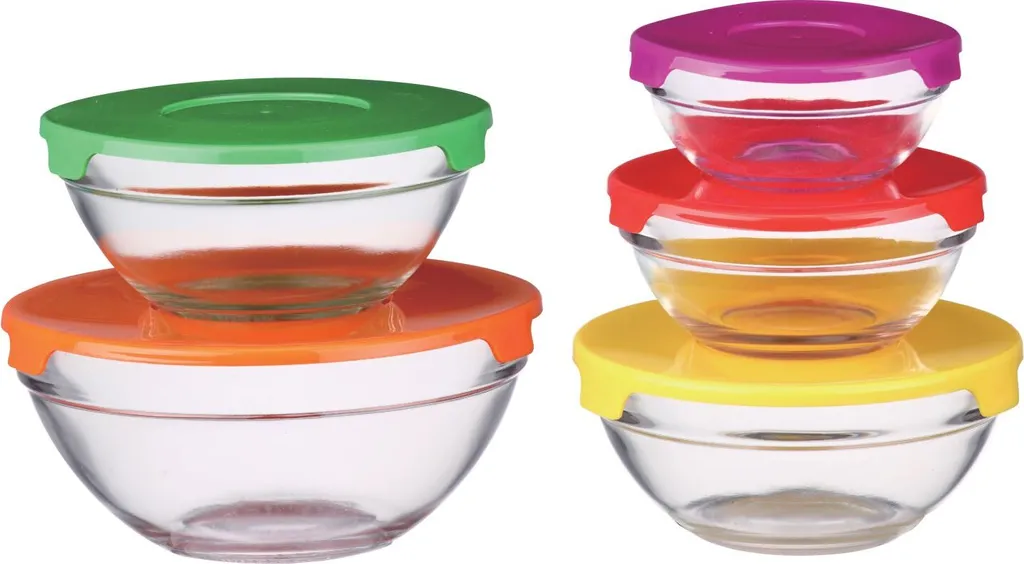 10 Tlg Glasschüssel Set Stapelbar Deckel Frischhaltedosen Vorratsdosen 1 10 Tlg Glasschüssel Set Stapelbar Deckel Frischhaltedosen Vorratsdosen