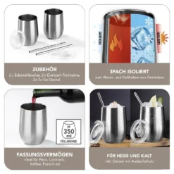 GOURMETmaxx Getränkebecher Inkl. Trinkhalm - 2er-Set 16 GOURMETmaxx Getränkebecher Inkl. Trinkhalm - 2er-Set -Qualitätsladen Für Geschirr 833e1a51fe1b1e3c2714bdfd260a41bf