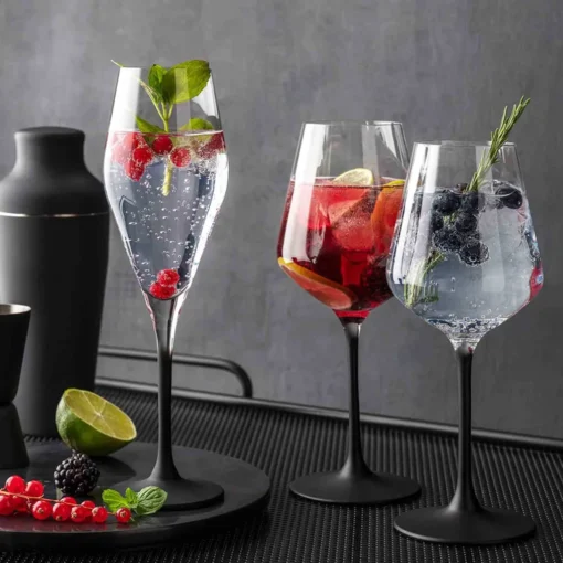 Villeroy & Boch Champagnerkelch Manufacture Rock Klar,schwarz, 4 Tlg. – Bild 11