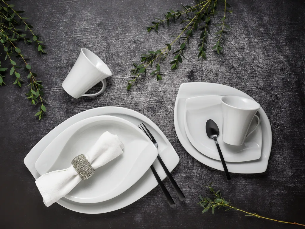 CreaTable 14742 Kombiservice Acacia Für 6 Personen + Uni, Porzellan, Oval, Weiß (1 Set, 30-teilig) 2 CreaTable 14742 Kombiservice Acacia Für 6 Personen + Uni, Porzellan, Oval, Weiß (1 Set, 30-teilig) – Bild 2