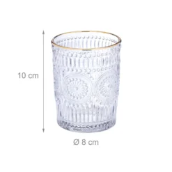Relaxdays Vintage Trinkgläser 4er Set 300 Ml -Qualitätsladen Für Geschirr 8546fd90921e217a457ad87f3ee7e65a