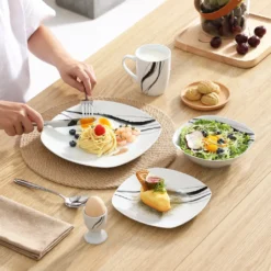 VEWEET Tafelservice 'Teresa' Aus Porzellan 20 Teilig, Geschirrset Beinhatlet Eierbecher, Kaffeetassen, Müslischalen, Dessertteller Und Flachteller, Geschirrservice Für 4 Personen 9 VEWEET Tafelservice 'Teresa' Aus Porzellan 20 Teilig, Geschirrset Beinhatlet Eierbecher, Kaffeetassen, Müslischalen, Dessertteller Und Flachteller, Geschirrservice Für 4 Personen -Qualitätsladen Für Geschirr 859a7535d1a6a05f8f0e27ca48fa7f6d