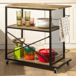 SoBuy SVW05-N Servierwagen Mit 3 Ebenen Beistellwagen Barwagen Küchenwagen Küchenregal Mit Rollen BHT Ca.: 80x80x40cm 10 SoBuy SVW05-N Servierwagen Mit 3 Ebenen Beistellwagen Barwagen Küchenwagen Küchenregal Mit Rollen BHT Ca.: 80x80x40cm -Qualitätsladen Für Geschirr 86fa2cb869fe3a5cbcf9d55ee9b48843