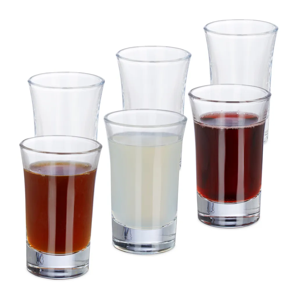 Relaxdays Schnapsgläser 4cl Im 6er Set 1 Relaxdays Schnapsgläser 4cl Im 6er Set