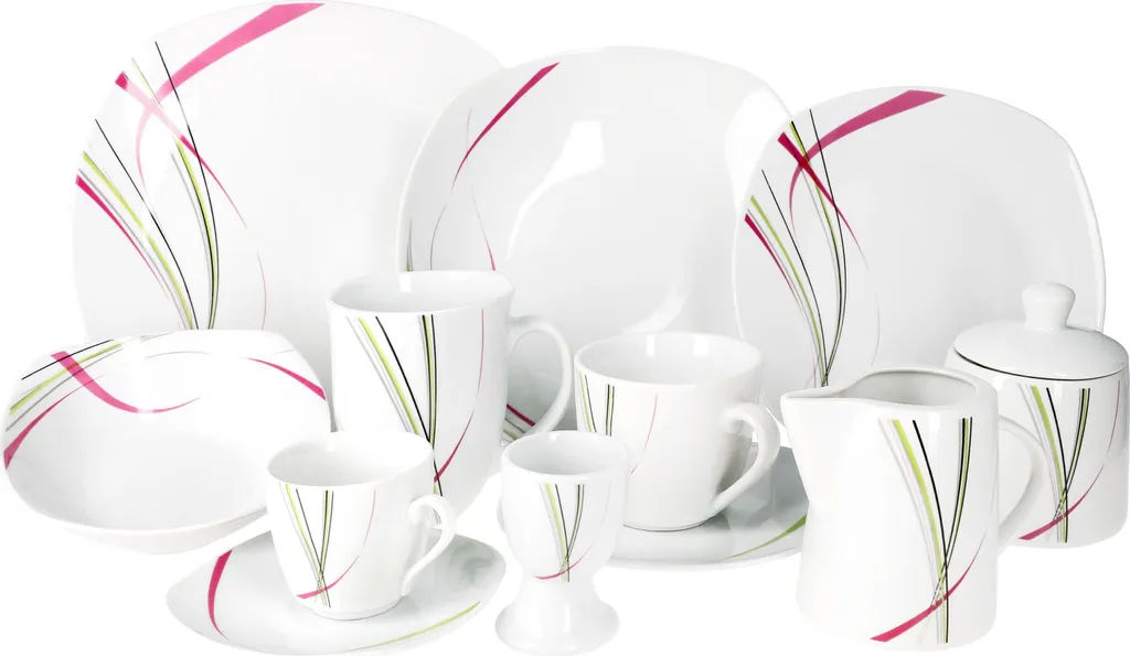 Kombiservice 62 Tlg. Fashion, Eckige Form 3 Kombiservice 62 Tlg. Fashion, Eckige Form – Bild 3