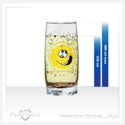 Trinkgläser Mit Lustigen Fruchtgesichtern 350ml (max. 400ml) Set 6 Teilig Aus Glas Bunt -Qualitätsladen Für Geschirr 885d6fe7f302956b8f3e8ef94fa8aa85
