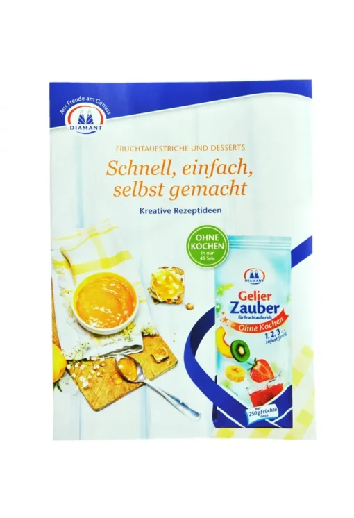 8er Set Weck Gläser 530ml Saftflasche Mit 8 Glasdeckeln Inkl. Diamant Gelierzauber Rezeptheft – Bild 4