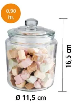 APS Vorratsglas -CLASSIC- /// Ø 11,5 Cm, H: 16 Cm, Volumen: 0,9 Liter /// Glas Polyethylen /// 82250 9 APS Vorratsglas -CLASSIC- /// Ø 11,5 Cm, H: 16 Cm, Volumen: 0,9 Liter /// Glas Polyethylen /// 82250 -Qualitätsladen Für Geschirr 89938edceae595e12194199e59ff9e44