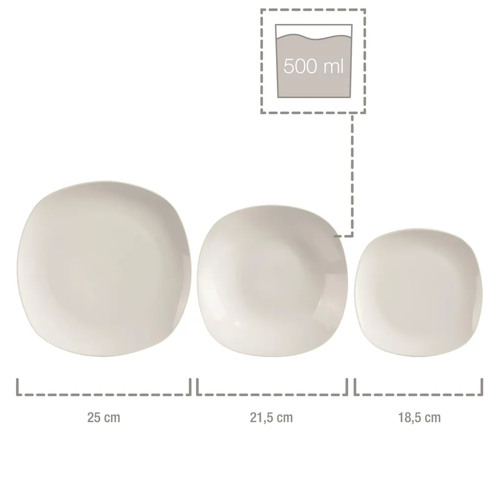 Tafelservice "Bilgola" By Sänger, 18 Teilig Für 6 Personen, Im Abgerundetem Design 3 Tafelservice "Bilgola" By Sänger, 18 Teilig Für 6 Personen, Im Abgerundetem Design – Bild 3