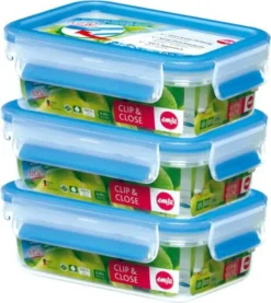 Emsa Clip & Close Frischhaltedosen 3er-Set á 0,55 L, Blau 22 Emsa Clip & Close Frischhaltedosen 3er-Set á 0,55 L, Blau -Qualitätsladen Für Geschirr 8b19eadaba1f6a94918ff8304664f3f7