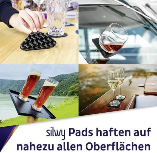 Silwy Magnet-Kunststoffgläser WEIN 2er-Set Hightech Transparent – Bild 2