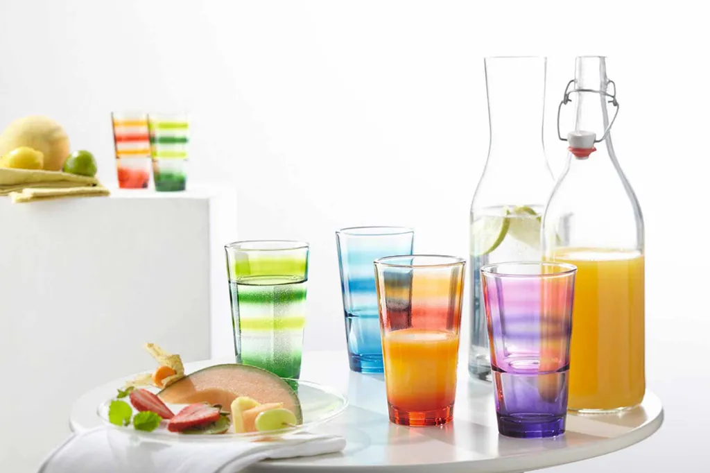 Leonardo EVENT Trinkglas Grün Gestreift330ml 6er Set - A 3 Leonardo EVENT Trinkglas Grün Gestreift330ml 6er Set - A – Bild 3