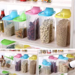 Vorratsdosen Set Mit Deckel, Aufbewahrungsbox Küche, Frischhaltedosen 2.5L & 1.9L BPA-frei Luftdicht Vorratsbehälter Mit Messbecher Kunststoff Schüttdosen Für Mehl Müsli (2 Stück) 13 Vorratsdosen Set Mit Deckel, Aufbewahrungsbox Küche, Frischhaltedosen 2.5L & 1.9L BPA-frei Luftdicht Vorratsbehälter Mit Messbecher Kunststoff Schüttdosen Für Mehl Müsli (2 Stück) -Qualitätsladen Für Geschirr 8b8138a1936ef2bcf8dadb2a265acbb8
