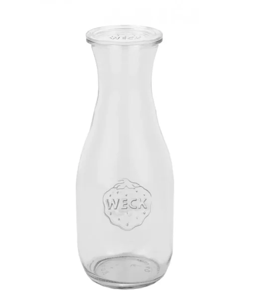 8er Set Weck Gläser 530ml Saftflasche Mit 8 Glasdeckeln Inkl. Diamant Gelierzauber Rezeptheft – Bild 2