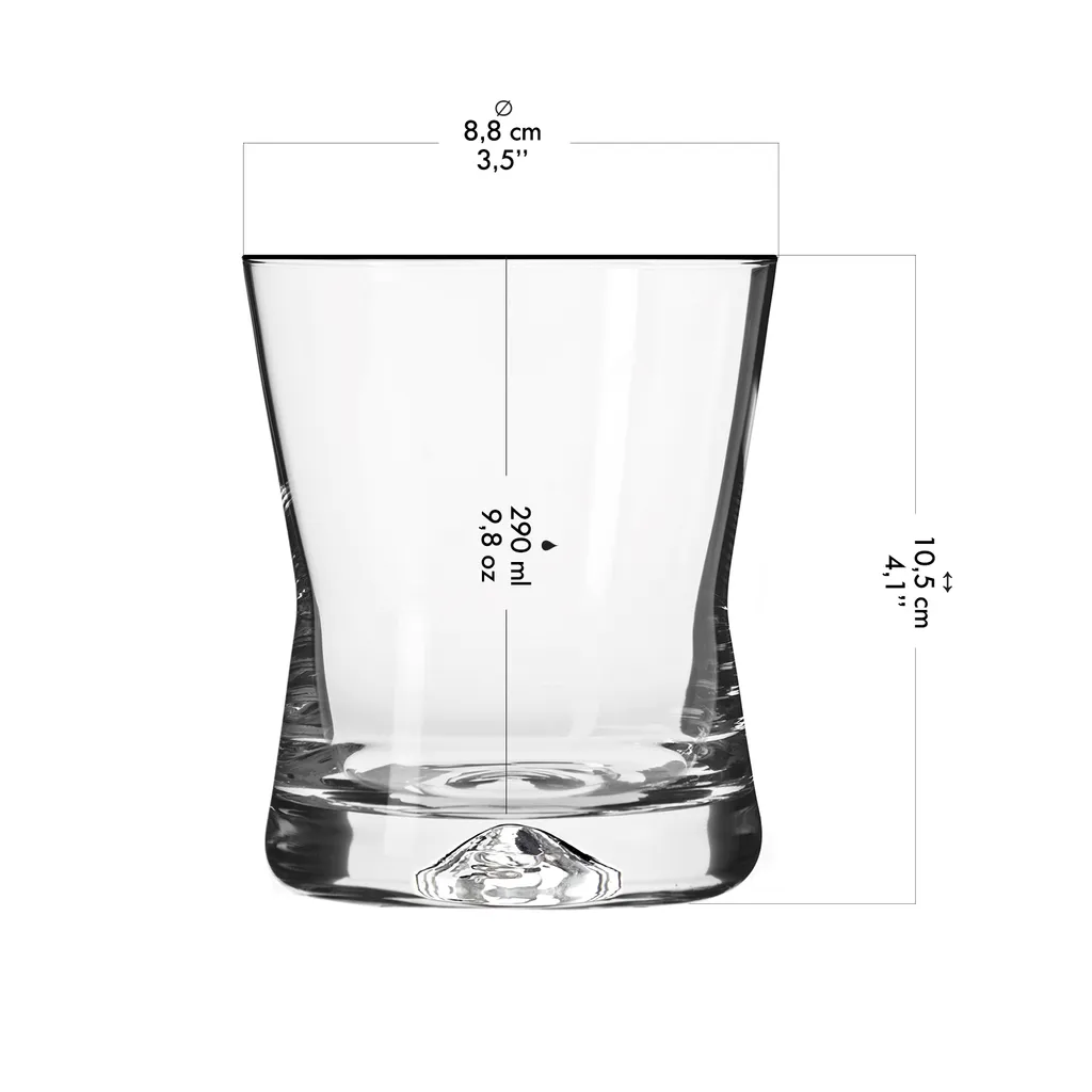 KROSNO X-Line Whiskygläser, 6er-Set, 290 Ml 3 KROSNO X-Line Whiskygläser, 6er-Set, 290 Ml – Bild 3