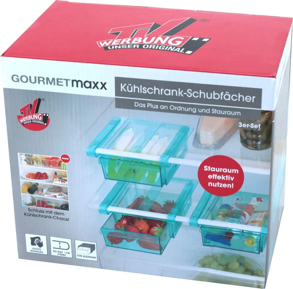 GOURMETmaxx Klemm-Schublade Für Kühlschrank, 3er-Set Schublade Klemm Kühlschrank GOURMETmaxx Zusatzfach Gemüsefach 3er-Set Ordnung 17 GOURMETmaxx Klemm-Schublade Für Kühlschrank, 3er-Set Schublade Klemm Kühlschrank GOURMETmaxx Zusatzfach Gemüsefach 3er-Set Ordnung – Bild 17