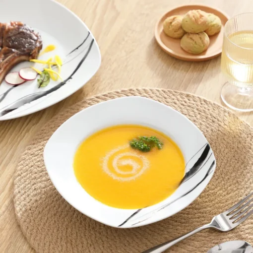 VEWEET, Tafelservice 'Teresa' Aus Porzellan, 36-teilig Geschirrset, Kombiservice Mit Dessertteller, Speiseteller Und Suppenteller – Bild 3