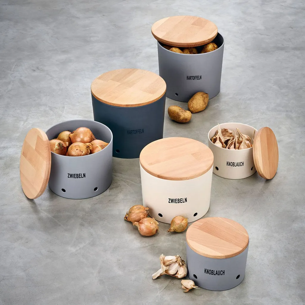 LS-LebenStil Natur Design Holz Kartoffeltopf 23x20cm Mad E In Germany Grau Silber 4 LS-LebenStil Natur Design Holz Kartoffeltopf 23x20cm Mad E In Germany Grau Silber – Bild 4