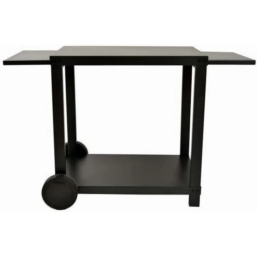 COOKINGBOX Rollwagen Für Plancha Mit Klappbaren Regalen - Stahl - Schwarz 2 COOKINGBOX Rollwagen Für Plancha Mit Klappbaren Regalen - Stahl - Schwarz – Bild 2