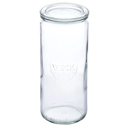 12er Set Weck Gläser 1040ml Zylinderglas Mit 12 Glasdeckeln Inkl Rezeptheft – Bild 2