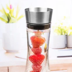 Wasserkaraffe Glas 1 L Mit Früchtespieß Edelstahl Ausguss 14 Wasserkaraffe Glas 1 L Mit Früchtespieß Edelstahl Ausguss -Qualitätsladen Für Geschirr 8ed456bfc434d1a9512b37c1370c6949