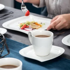 MALACASA, Serie Elvira, 36 Teilig Cremeweiß Porzellan Geschirrset Tafelservice Kaffeeservice Mit Tassen, Untertassen, Dessertteller Für 12 Person 10 MALACASA, Serie Elvira, 36 Teilig Cremeweiß Porzellan Geschirrset Tafelservice Kaffeeservice Mit Tassen, Untertassen, Dessertteller Für 12 Person -Qualitätsladen Für Geschirr 8ef60b54be7af4821872ea1cd5239ea9