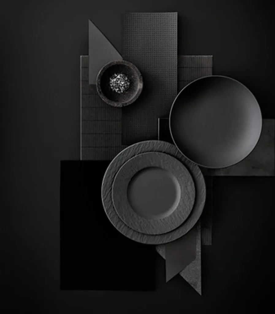 Villeroy & Boch Manufacture Rock Tafelservice 18-teilig Schwarz 4 Villeroy & Boch Manufacture Rock Tafelservice 18-teilig Schwarz – Bild 4