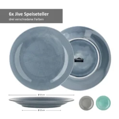 24tlg Geschirrset Jive 6Pers Kaffeebecher Suppenteller Kuchenteller Speiseteller Porzellan Bunt 15 24tlg Geschirrset Jive 6Pers Kaffeebecher Suppenteller Kuchenteller Speiseteller Porzellan Bunt -Qualitätsladen Für Geschirr 92793f3d9d4f7fb5b40a5895e45c4e8f