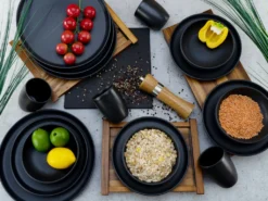 CreaTable 22978 Kombiservice Uno BLACK Für 4 Personen, Steinzeug, Schwarz (1 Set, 16-teilig) 17 CreaTable 22978 Kombiservice Uno BLACK Für 4 Personen, Steinzeug, Schwarz (1 Set, 16-teilig) -Qualitätsladen Für Geschirr 93176ceb2ef1a30ebea6e72bcda2f302