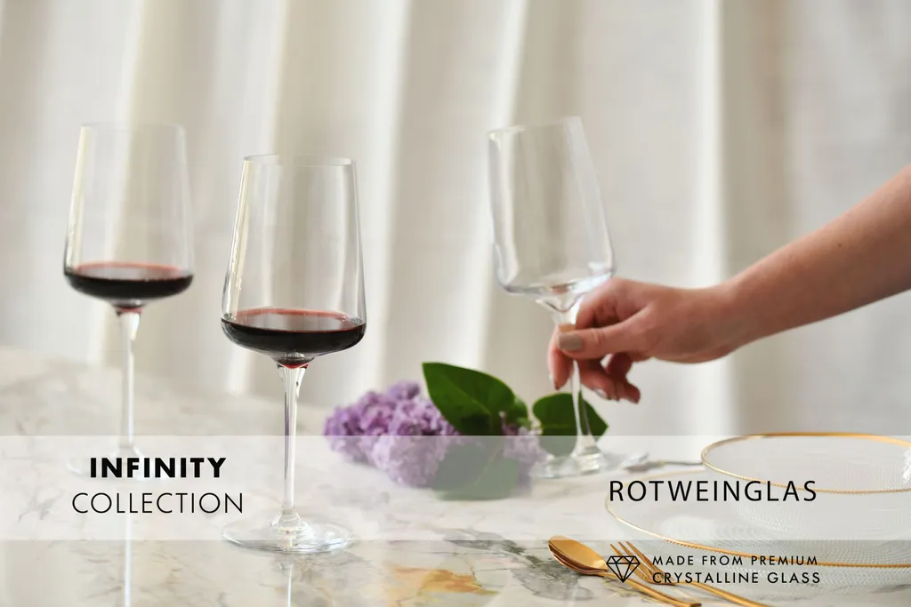 KROSNO Infinity Rotweingläser, 6er-Set, 500 Ml 10 KROSNO Infinity Rotweingläser, 6er-Set, 500 Ml – Bild 10