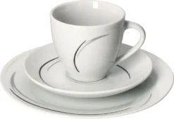 Van Well 18tlg. Kaffee-Service Home Für 6 Personen I 6x Tasse 180ml, 6x Untertasse + 6x Kuchenteller I Porzellan-Geschirr Mit Streifen In Grau, Schwarz & Creme I Kaffeepott, Dessert-Teller 9 Van Well 18tlg. Kaffee-Service Home Für 6 Personen I 6x Tasse 180ml, 6x Untertasse + 6x Kuchenteller I Porzellan-Geschirr Mit Streifen In Grau, Schwarz & Creme I Kaffeepott, Dessert-Teller -Qualitätsladen Für Geschirr 93e3a3679f240aa7658a3c0cc373ddf4