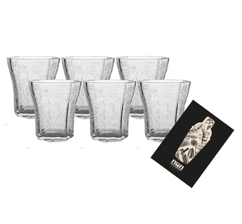 Don Papa Rum Tumbler 6er Set Limited Edition Reliefglas Mit Glasmusterung Klarglas 8 Eckig Glas Gläser Longdrinkglas 1 Don Papa Rum Tumbler 6er Set Limited Edition Reliefglas Mit Glasmusterung Klarglas 8 Eckig Glas Gläser Longdrinkglas