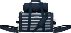 Anndora Picknick Kühltasche + Decke + Zubehör - Blau Weiß Gestreift - Blau 11 Anndora Picknick Kühltasche + Decke + Zubehör - Blau Weiß Gestreift - Blau -Qualitätsladen Für Geschirr 945cefd7cf9256ffad50fa3fc2597a21