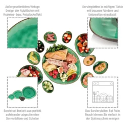 Sänger SÄNGER Steingut Geschirrset Palm Beach, Tafelservice & Servierplatten Set 23 Teilig Für 4 Personen 14 Sänger SÄNGER Steingut Geschirrset Palm Beach, Tafelservice & Servierplatten Set 23 Teilig Für 4 Personen -Qualitätsladen Für Geschirr 94902044b11253e2d68bbf319e9e02de