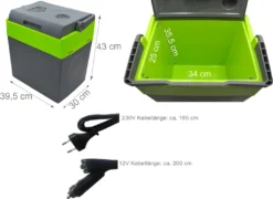 Steinborg Kühlbox 30 Liter | Warmhaltebox | Praktischer Tragegriff | Eco-Modus | 12 V/ 230 V Stromversorgung -Qualitätsladen Für Geschirr 951dd013720a7491be03ed0832b78b68