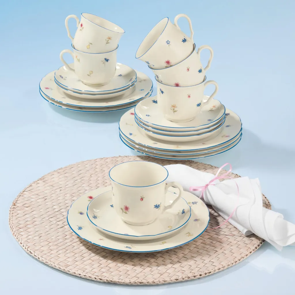 Seltmann Weiden Marie-Luise Streublume Kaffeeset 18-tlg. 1 Seltmann Weiden Marie-Luise Streublume Kaffeeset 18-tlg.