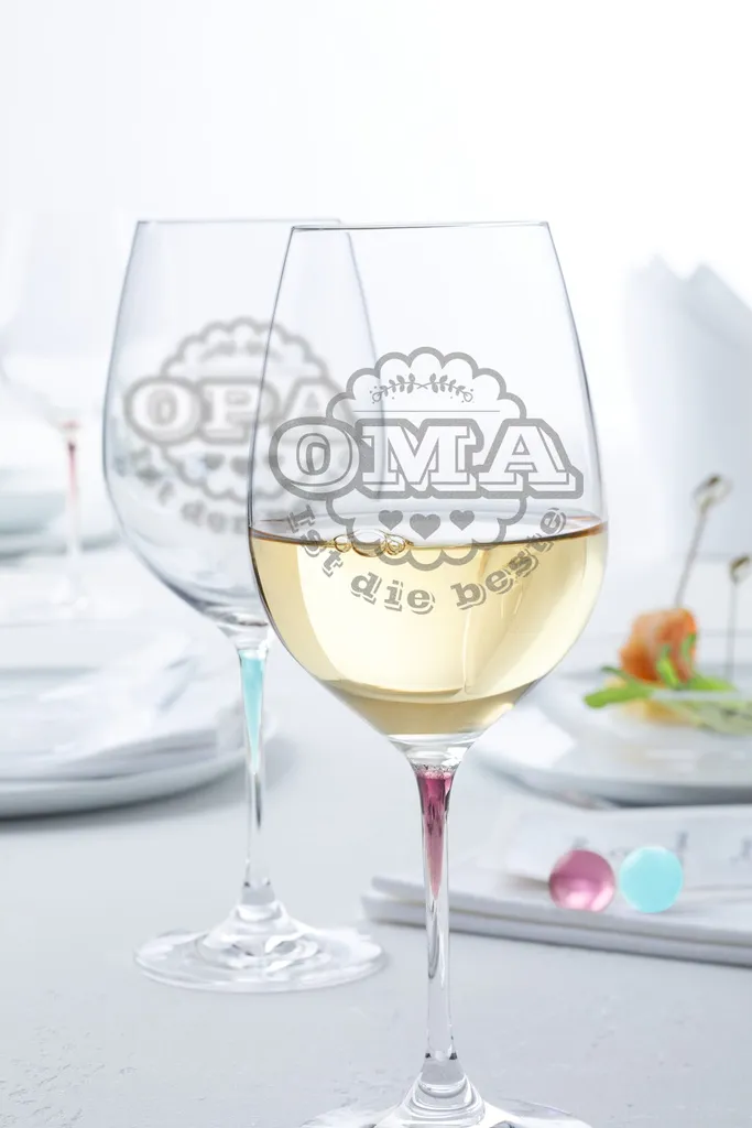 Leonardo Weingläser "Oma Ist Die Beste" & "Opa Ist Der Beste" Im Set : La Perla 2 Leonardo Weingläser "Oma Ist Die Beste" & "Opa Ist Der Beste" Im Set : La Perla – Bild 2