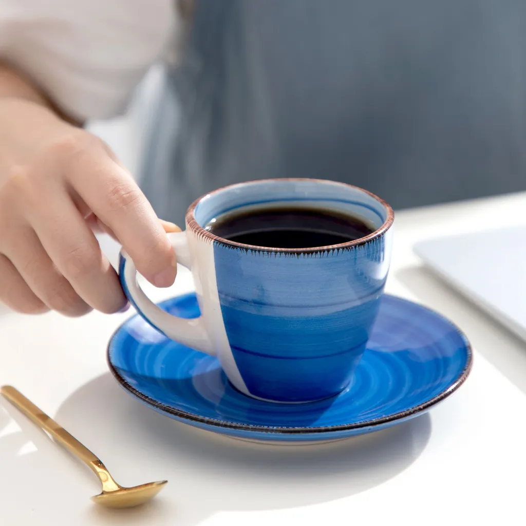 Kaffeeservice Steinzeug, Vancasso BONITA 12 Teiliges Kaffeeset, Cappuccino Tassenset Für 6 Personen, Tassen Und Untertassen 5 Kaffeeservice Steinzeug, Vancasso BONITA 12 Teiliges Kaffeeset, Cappuccino Tassenset Für 6 Personen, Tassen Und Untertassen – Bild 5