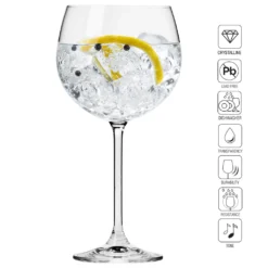KROSNO Venezia Gin Tonic Wassergläser, 6er-Set, 480 Ml -Qualitätsladen Für Geschirr 98772734fb0d2d576c179d5362f157d0