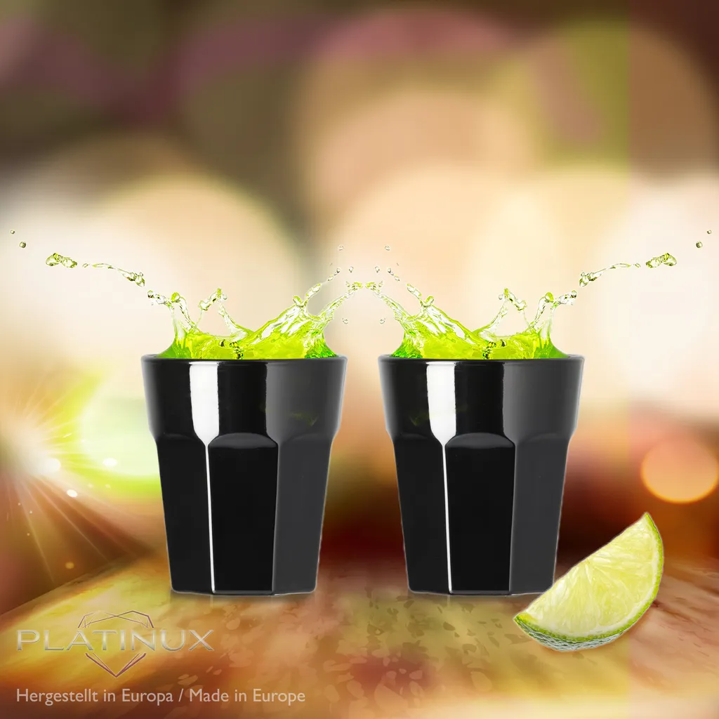 Schwarze Schnapsgläser Aus Glas 30ml (max. 40ml) Set 6 Teilig Wodkagläser Shotgläser 2 Schwarze Schnapsgläser Aus Glas 30ml (max. 40ml) Set 6 Teilig Wodkagläser Shotgläser – Bild 2