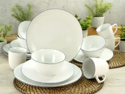 CreaTable 22456 Kombiservice Enjoy Blue Line Für 4 Personen, Porzellan, Weiß (1 Set, 16-teilig) 5 CreaTable 22456 Kombiservice Enjoy Blue Line Für 4 Personen, Porzellan, Weiß (1 Set, 16-teilig) -Qualitätsladen Für Geschirr 98a08d4bae9f221e3ee6be0405931294